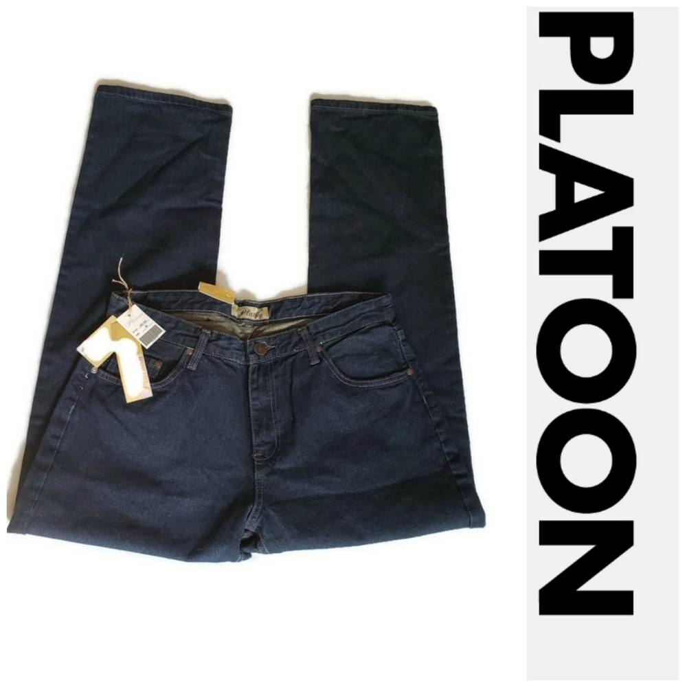 Platoon size 34/32 dark wash straight leg mens jeans New with tags